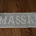 Personalized Crochet Name Doily – Handmade Filet Lace Table Runner