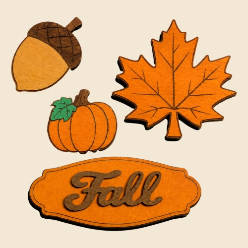 Fall Interchangeables – Unfinished Wood DIY Seasonal Set