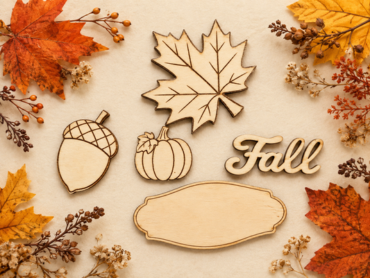 Fall Interchangeables – Unfinished Wood DIY Seasonal Set