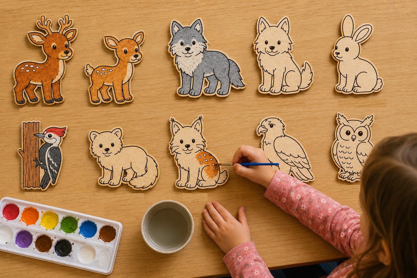 Woodland Friends III Unfinished Wood Animal Set | Frontier Treasure