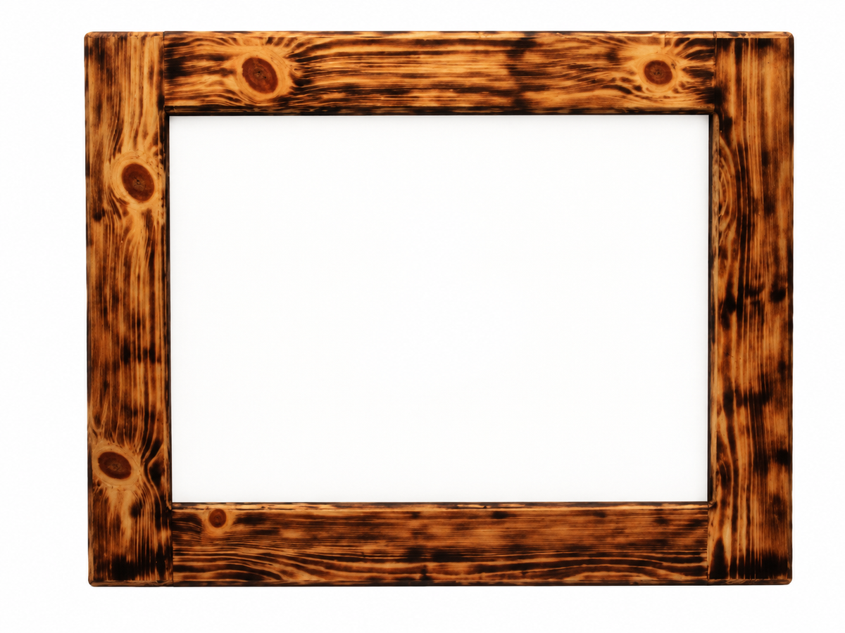 Rustic Wood Picture Frame – 3½″ Wide Molding