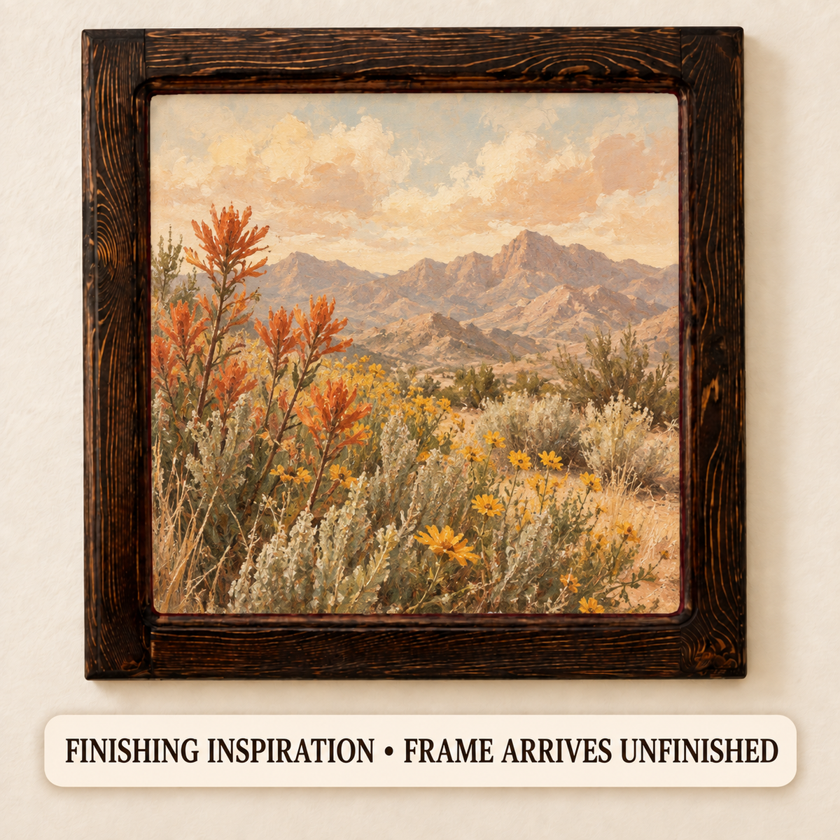 Unfinished Pine Picture Frame Blank – 1½″ Molding