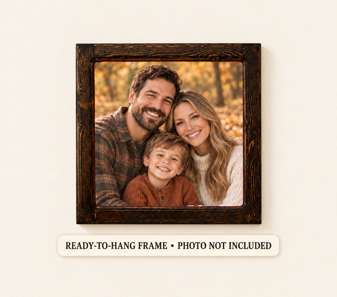 Rustic Wood Picture Frame – 1½″ Wide Molding
