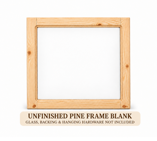 Unfinished Pine Picture Frame Blank – 1½″ Molding
