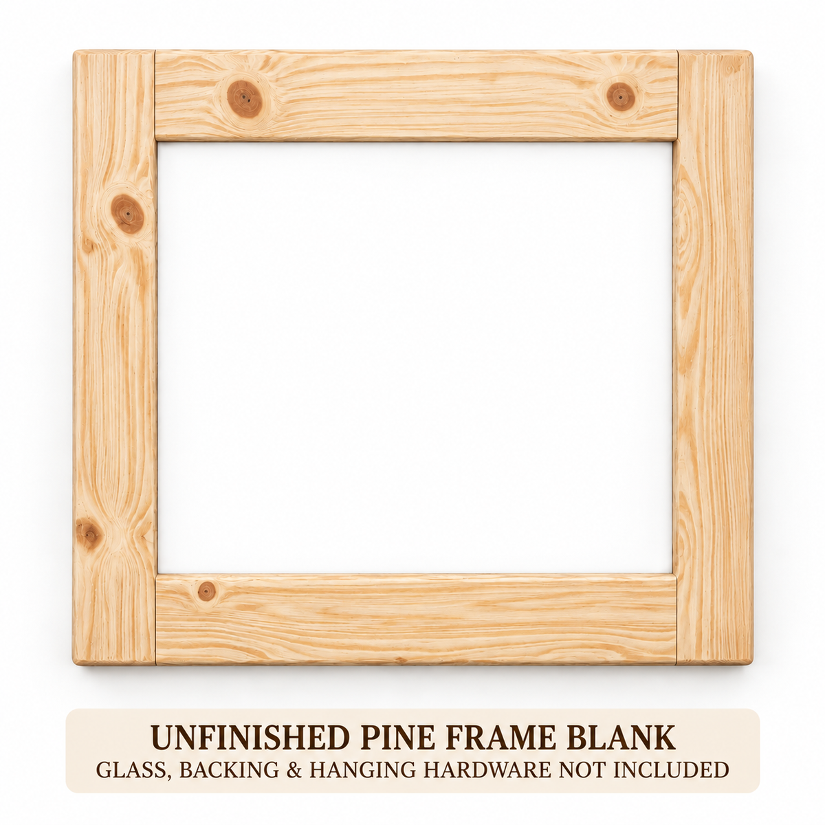 Unfinished Pine Picture Frame Blank – 3½″ Molding