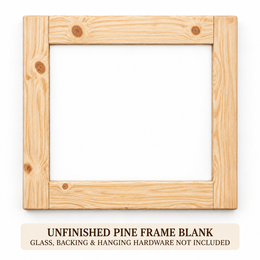 Unfinished Pine Picture Frame Blank – 3½″ Molding