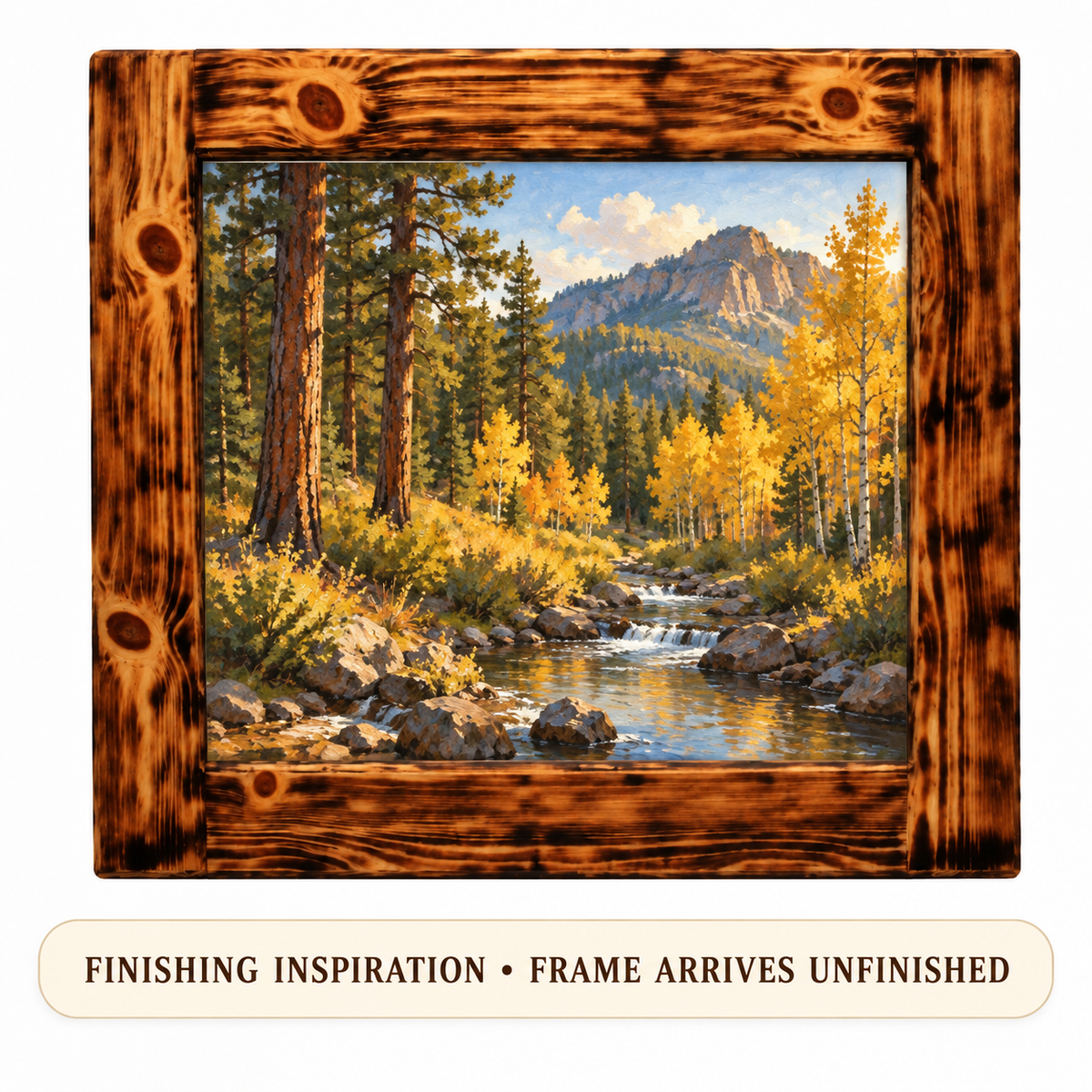 Unfinished Pine Picture Frame Blank – 3½″ Molding