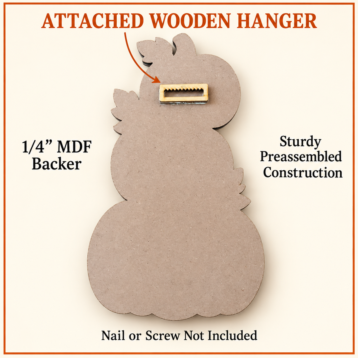 Stacked Pumpkins DIY Wood Craft – Unfinished Layered Fall & Halloween Decor