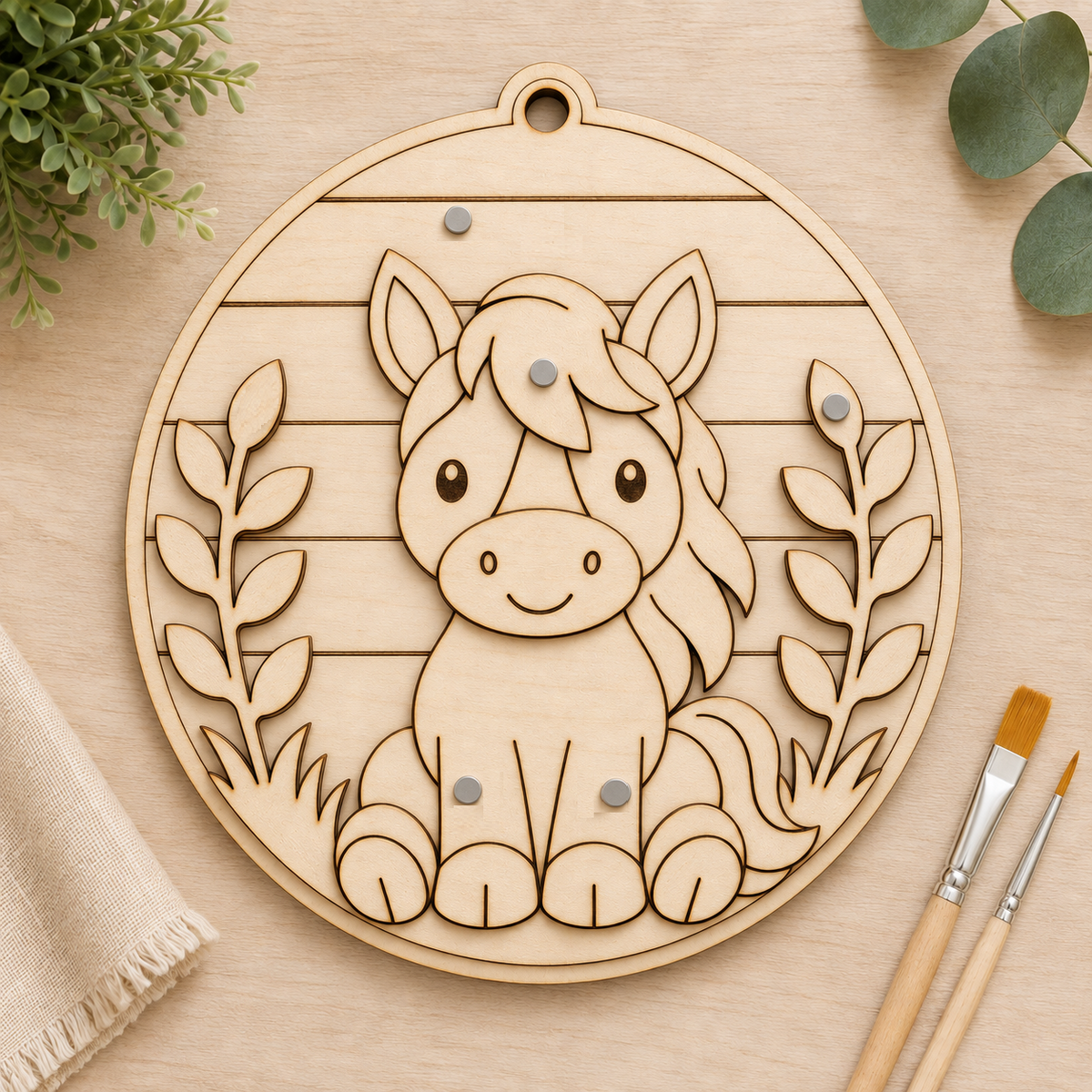 DIY Interchangeable Horse Base | Unfinished Wood Craft