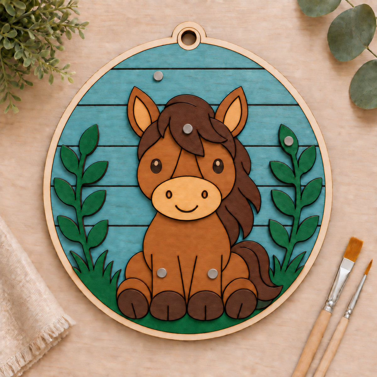 DIY Interchangeable Horse Base | Unfinished Wood Craft