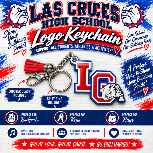 Las Cruces High School– Personalized Keychain / Bag Tag