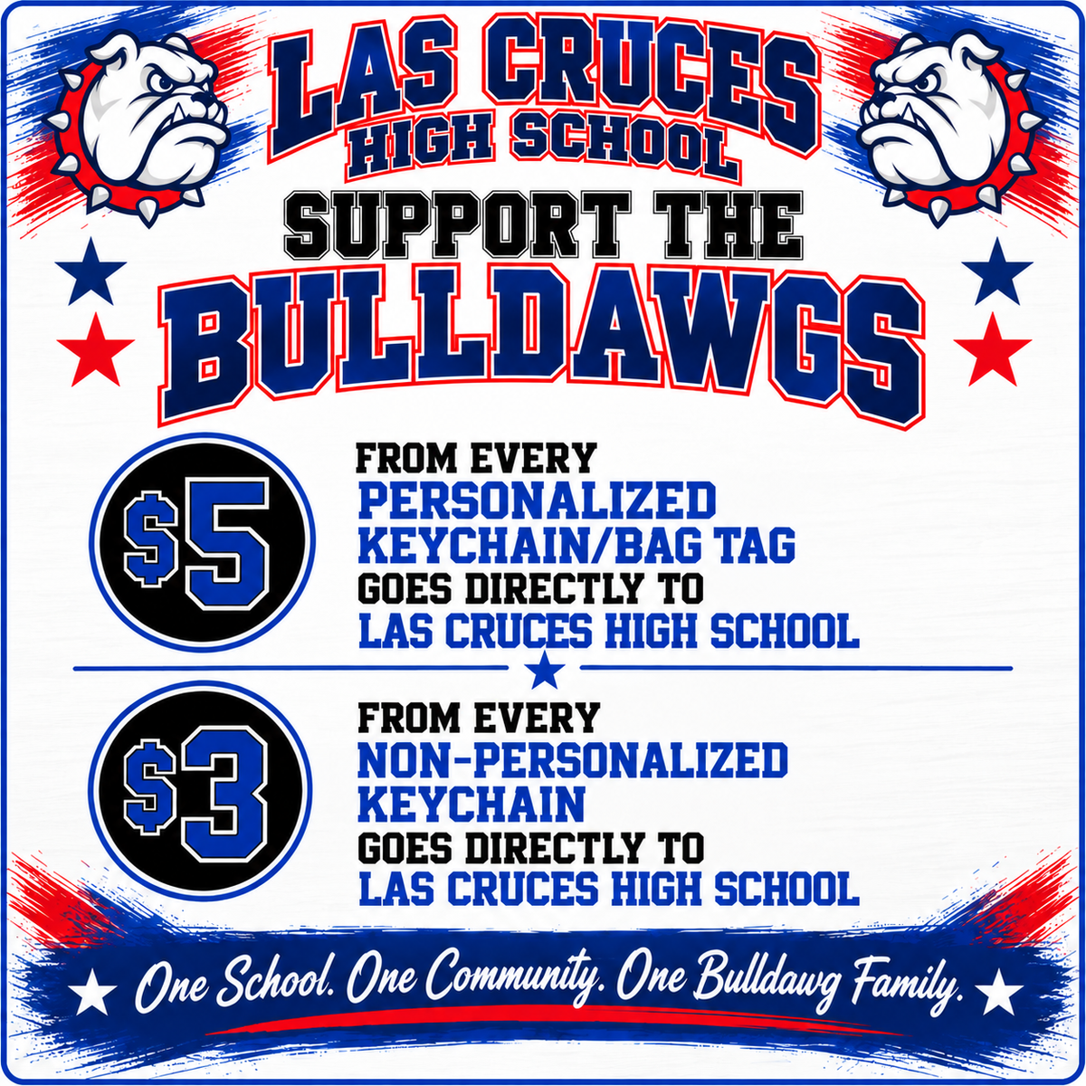 Las Cruces High School– Personalized Keychain / Bag Tag