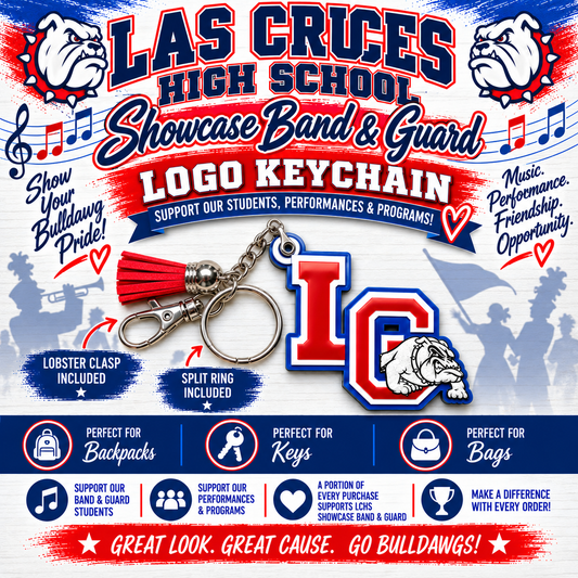 LCHS Showcase Band & Guard Keychain / Bag Tag – Las Cruces High School Fundraiser