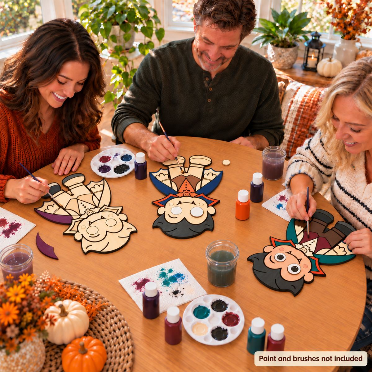 Vampire DIY Wood Craft – Unfinished Layered Halloween Decor