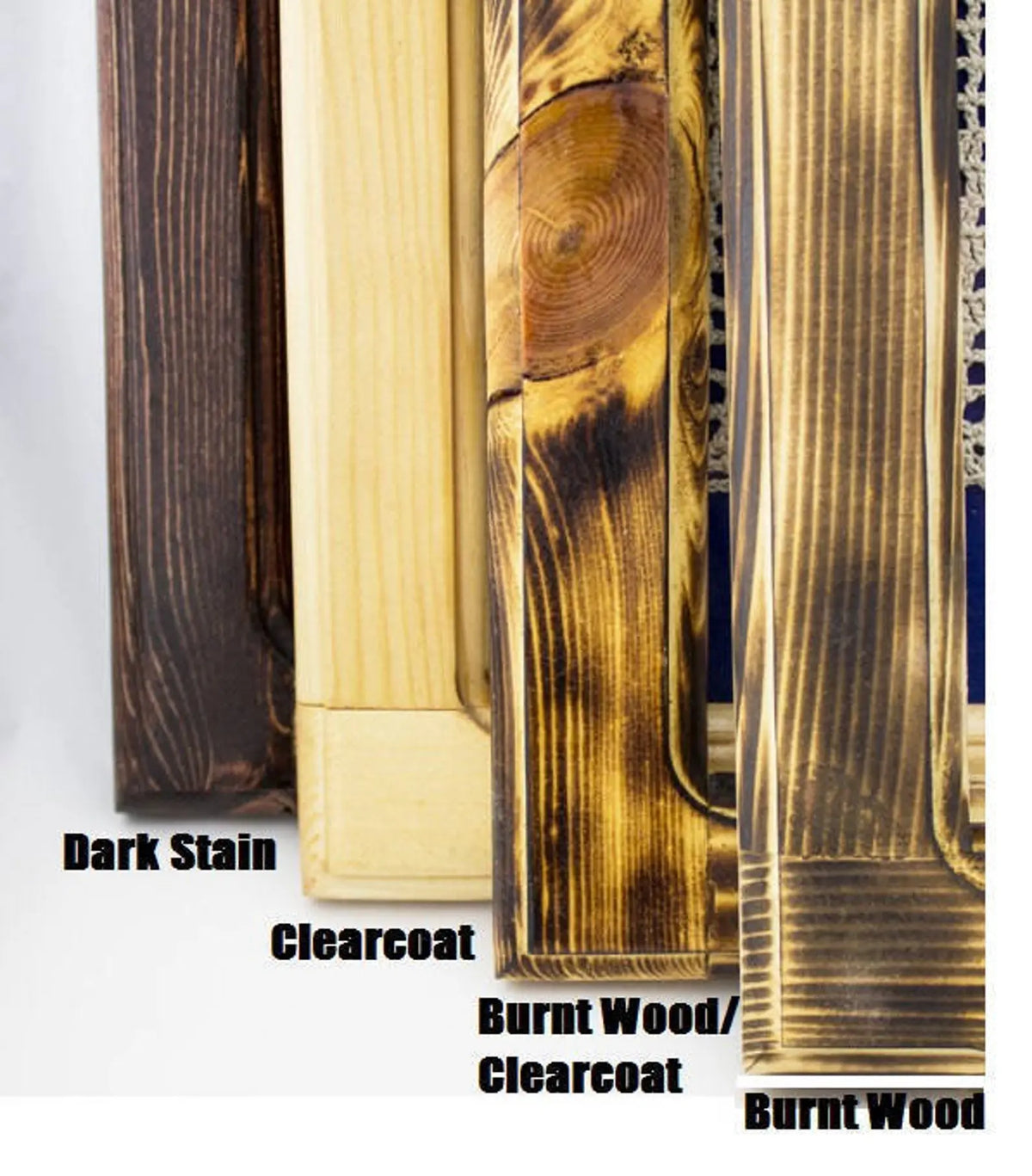 Rustic Wood Picture Frame – 1½″ Wide Molding