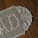 Personalized Crochet Name Doily – Handmade Filet Lace Table Runner