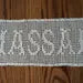 Personalized Crochet Name Doily – Handmade Filet Lace Table Runner