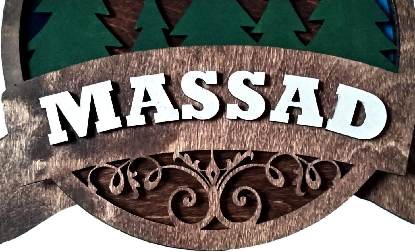 Forest Welcome Sign – Rustic Cabin Pine Tree Wall Decor – Layered Wood Woodland Welcome Sign