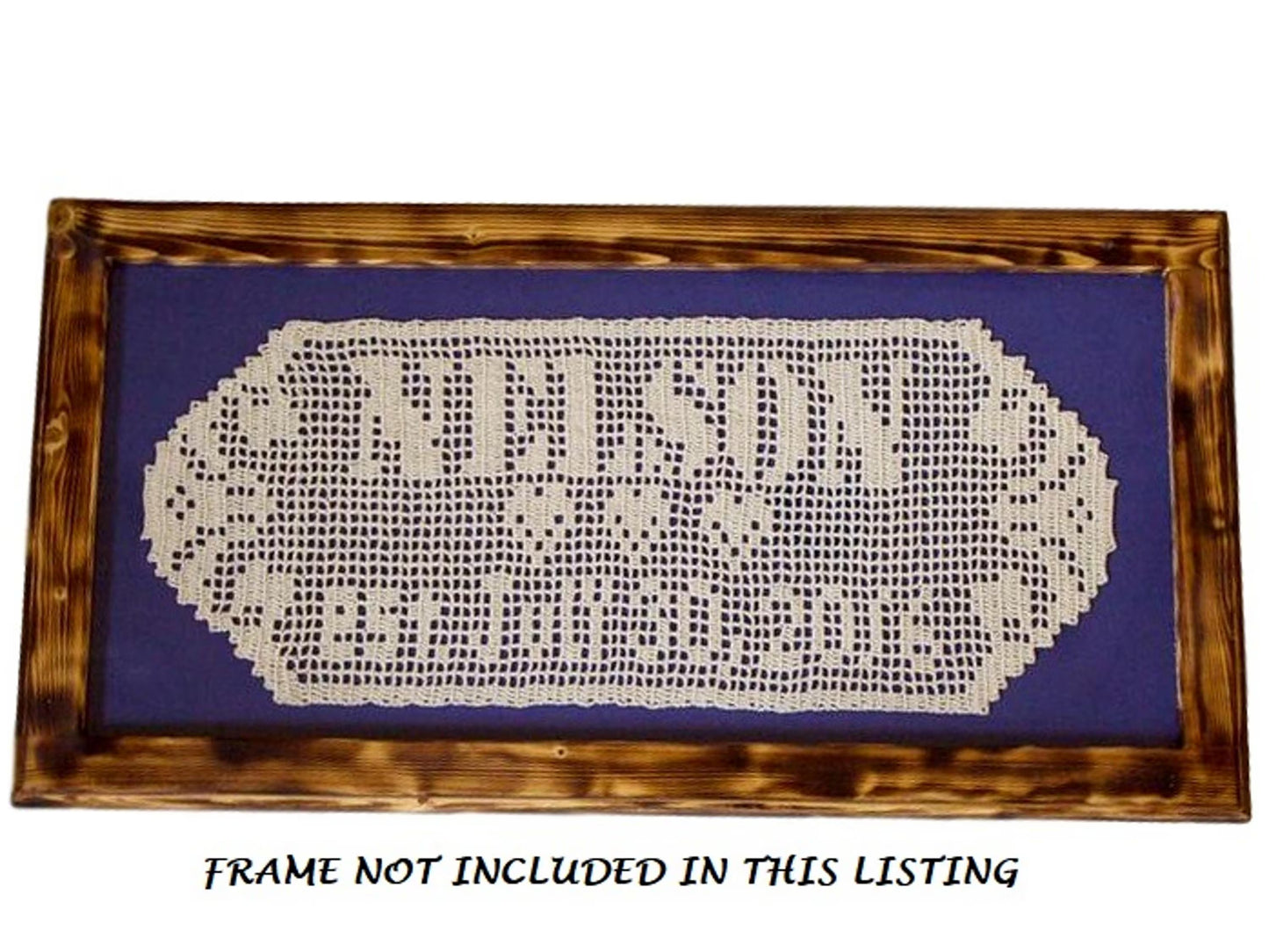 Personalized Crochet Name Doily – Wedding or 13th Anniversary Gift