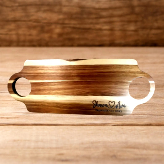 Personalized Acacia Wood Cutting Board – Wedding Gift, Engraved Charcuterie Board, Anniversary or Engagement Gift