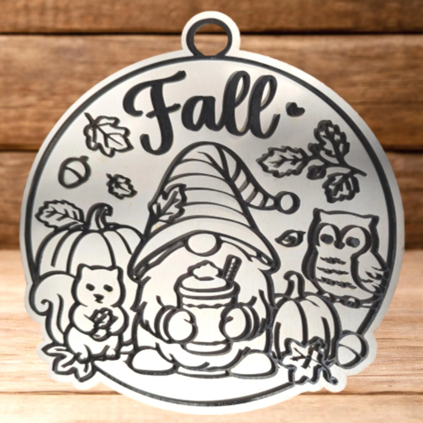 Seasonal Gnome Door Hanger Set | Set of 4 Farmhouse Gnome Signs | Spring Summer Fall Winter Wall Decor | Layered Wood Seasonal Decor | Frontier Treasure Original